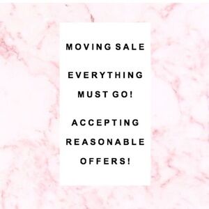 Moving Sale Announcement